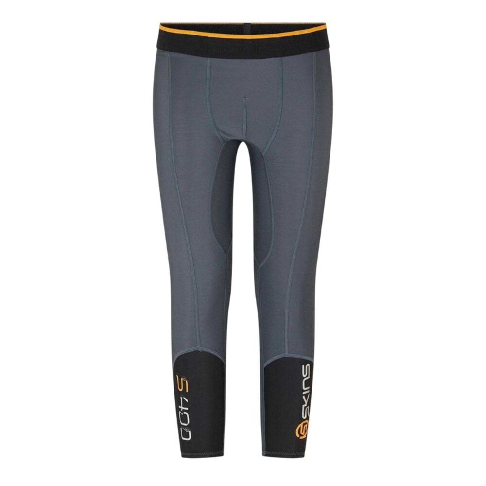 Skins Mens Fitted 3/4 Leggings / Black